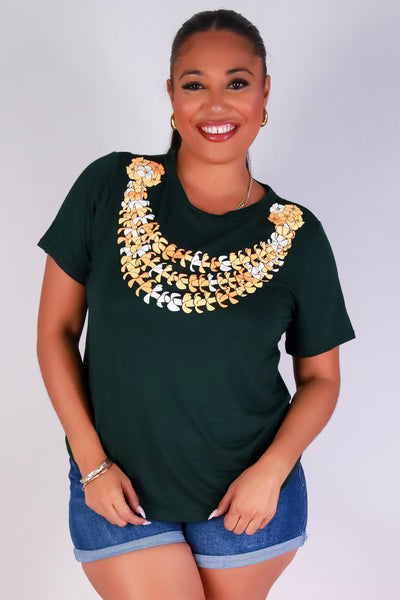 Jeans Warehouse Hawaii - PLUS S/S SCREENS - HAPA PUAKENIKENI TEE | By LUZ