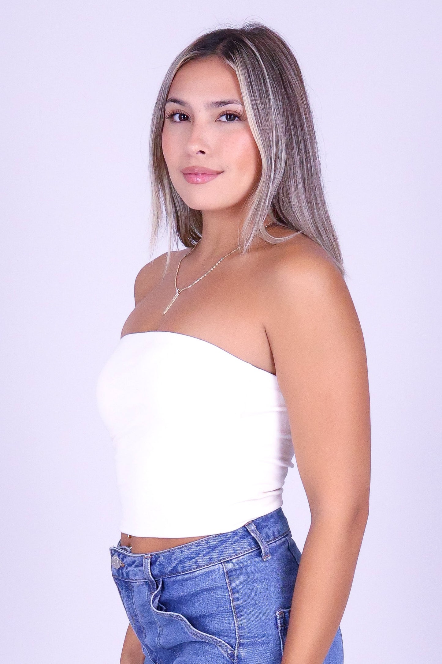 UNTIL FOREVER CROP TUBE TOP