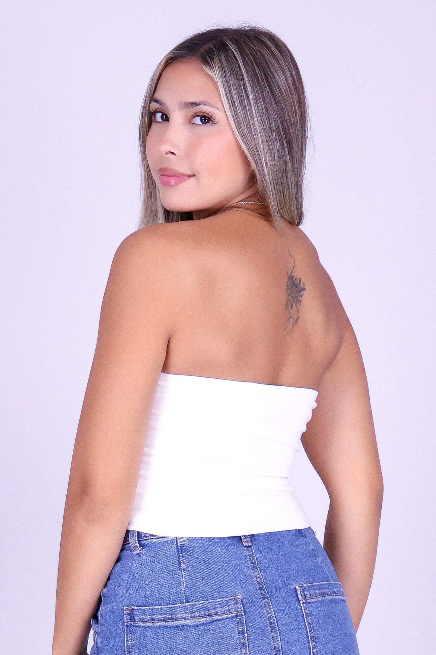 UNTIL FOREVER CROP TUBE TOP