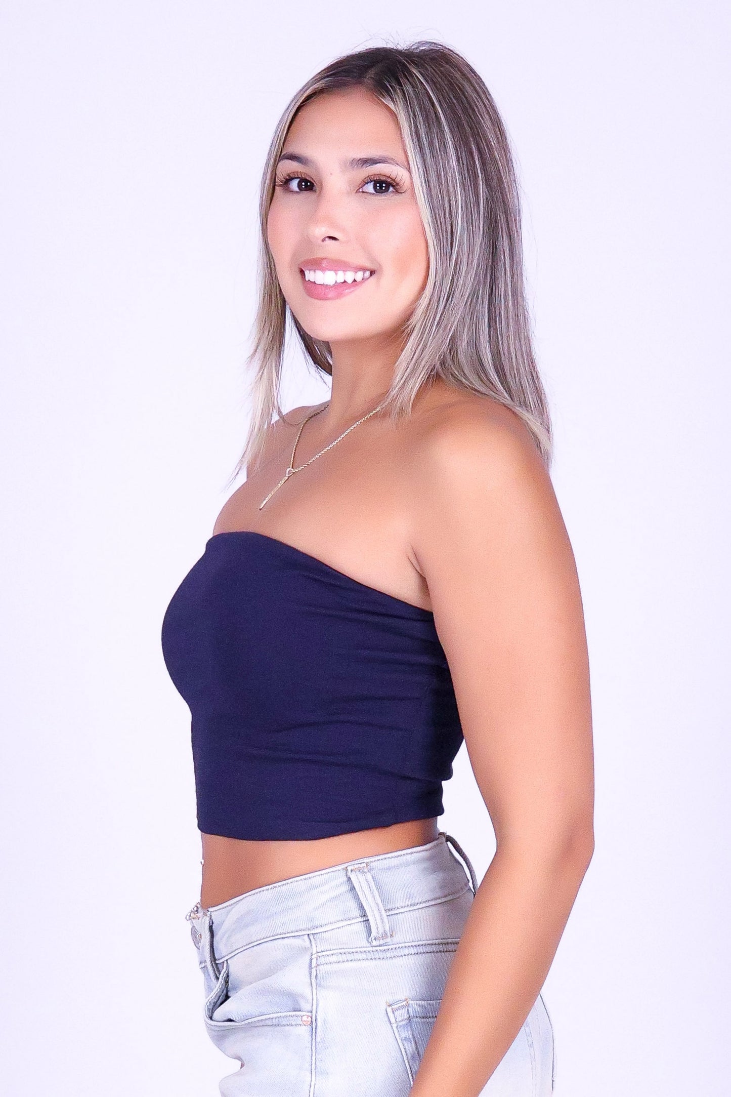 UNTIL FOREVER CROP TUBE TOP