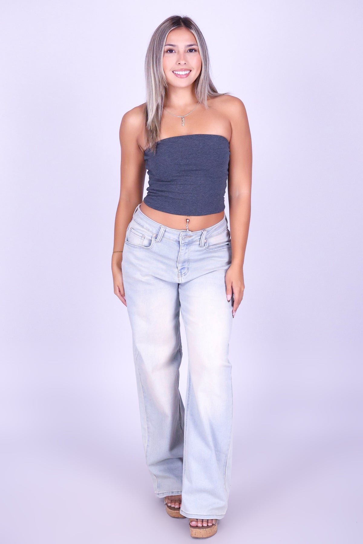 UNTIL FOREVER CROP TUBE TOP
