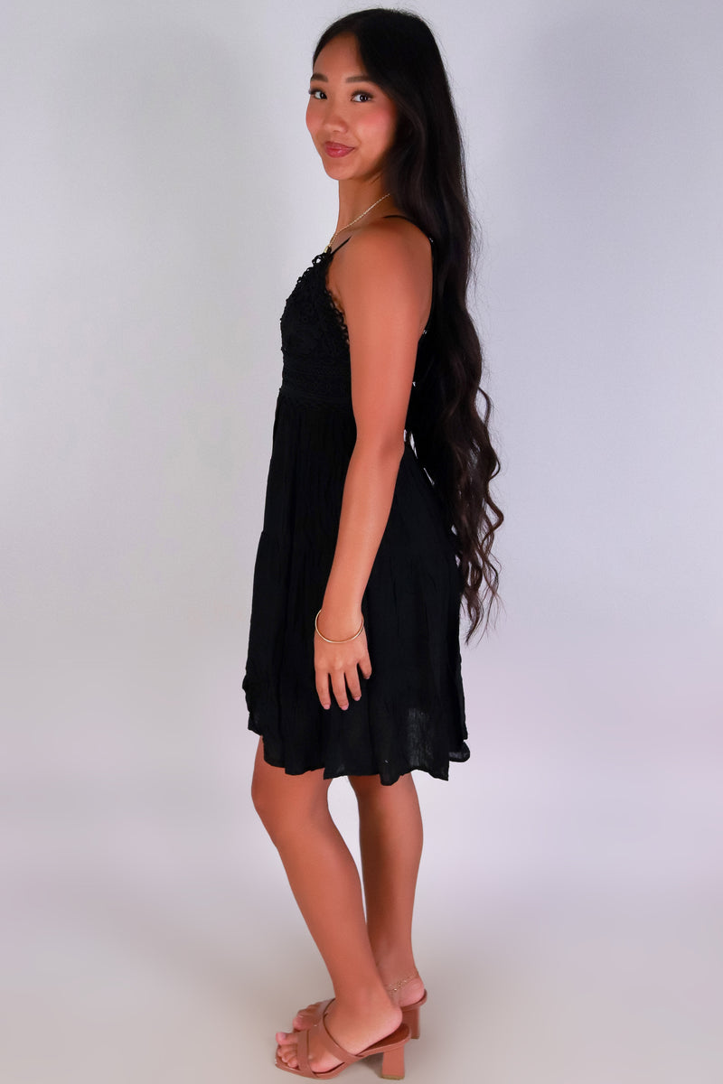 Jeans Warehouse Hawaii - S/L SHORT SOLID DRESSES - SURE THING DRESS | By PAPERMOON/ B_ENVIED