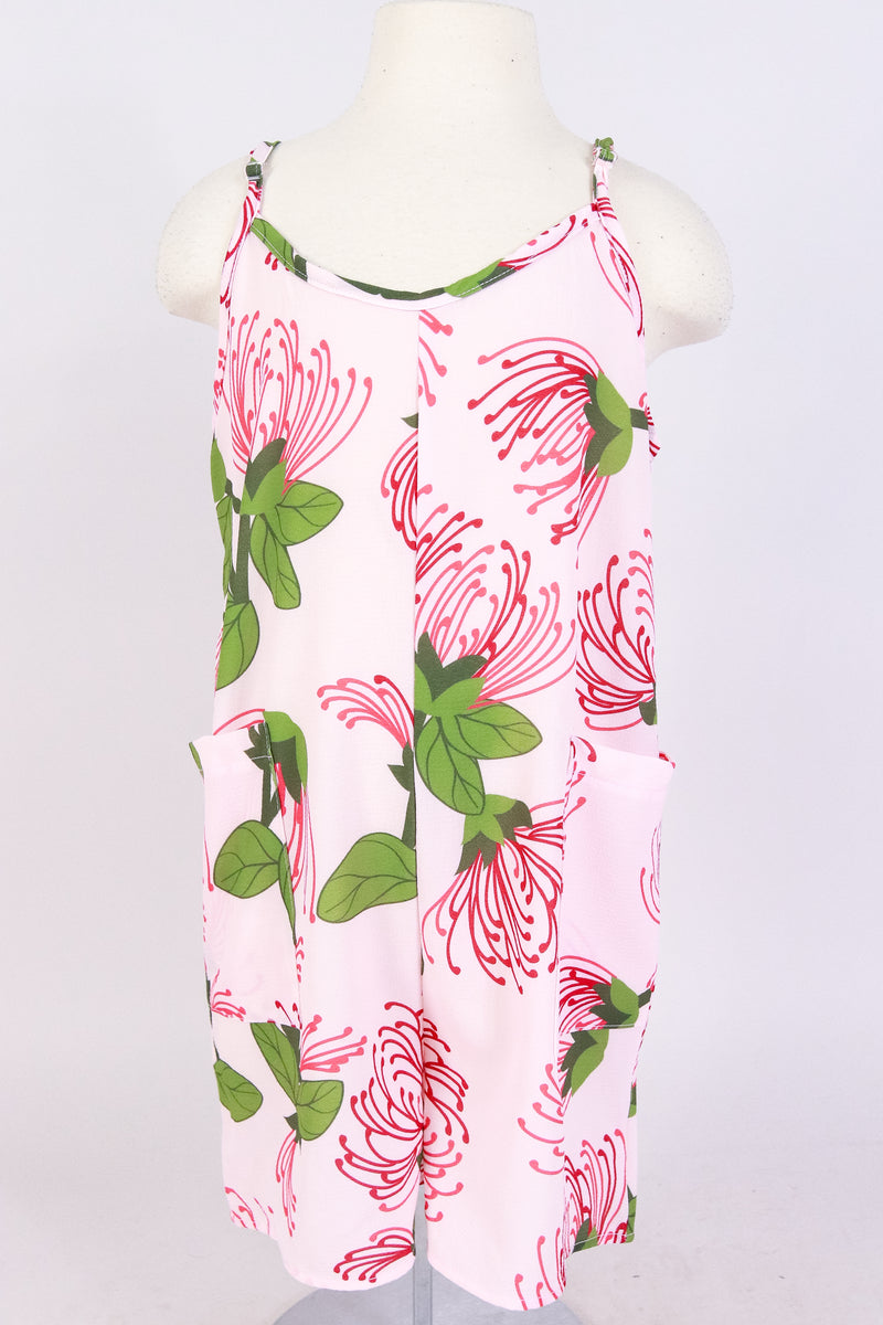 Jeans Warehouse Hawaii - DRESSES 4-6X - OHIA LEHUA NO WAIST ROMPER | KIDS SIZE 4-6X | By LUZ