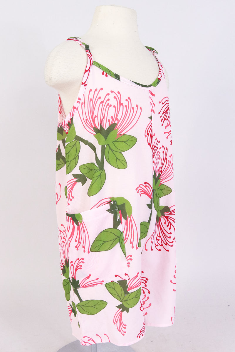Jeans Warehouse Hawaii - DRESSES 4-6X - OHIA LEHUA NO WAIST ROMPER | KIDS SIZE 4-6X | By LUZ