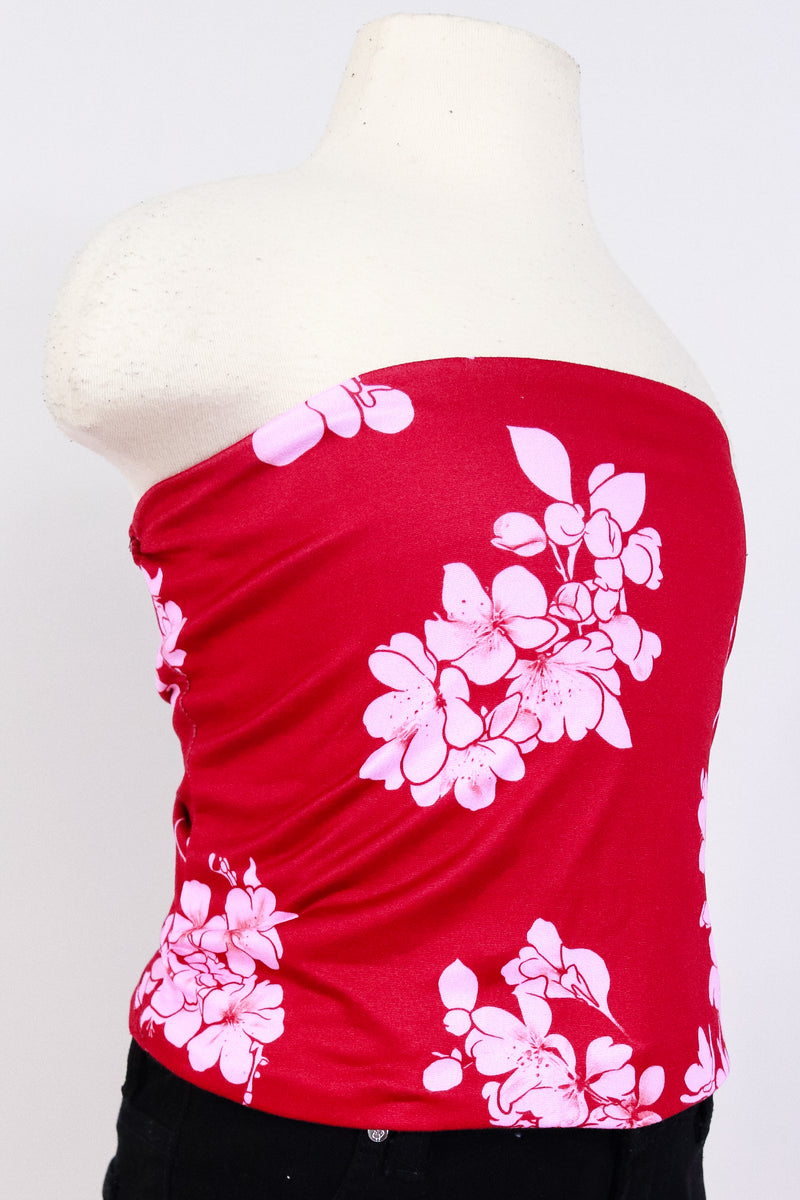 Jeans Warehouse Hawaii - S/S PRINT TOPS 4-6X - SAKURA TUBE TOP | KIDS SIZE 4-6X | By LUZ