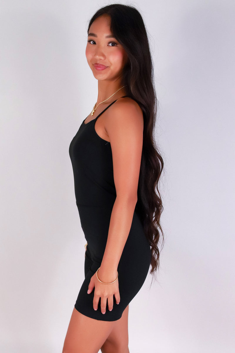 Jeans Warehouse Hawaii - SOLID CASUAL ROMPERS - IN MOTION CATSUIT ROMPER | By ACTIVE USA