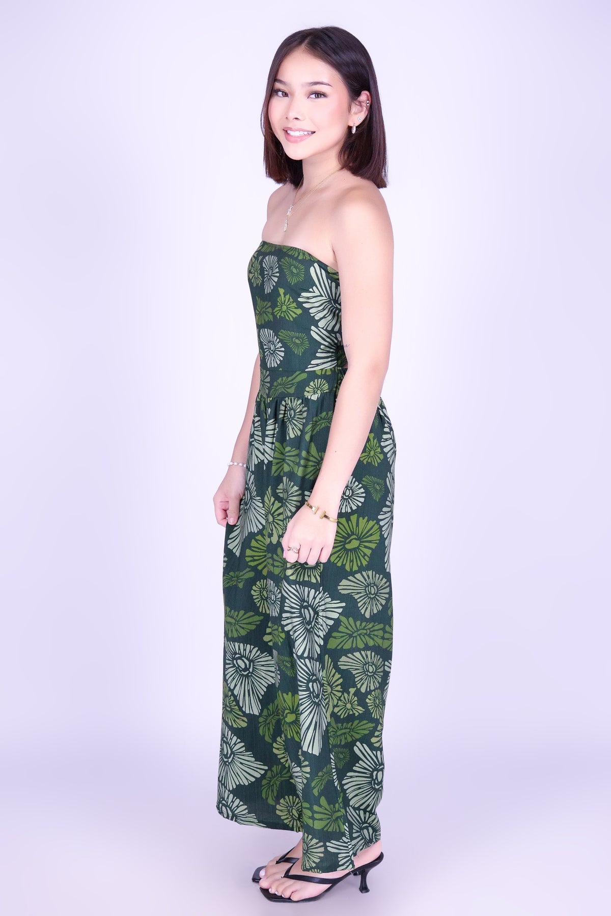 ISLAND OPIHI SHELLS TIE BACK JUMPSUIT