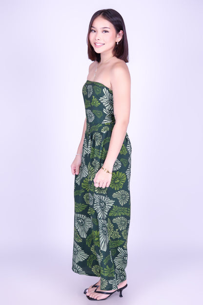 ISLAND OPIHI SHELLS TIE BACK JUMPSUIT
