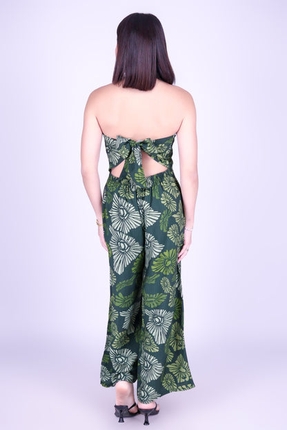 ISLAND OPIHI SHELLS TIE BACK JUMPSUIT