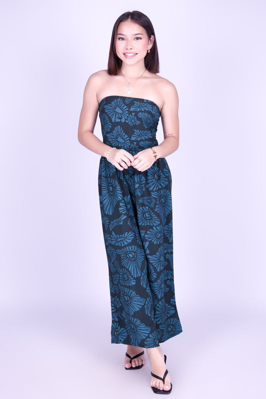 ISLAND OPIHI SHELLS TIE BACK JUMPSUIT