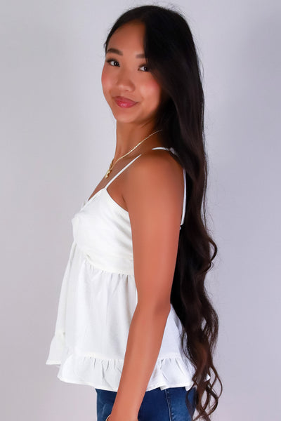 Jeans Warehouse Hawaii - TANK SOLID WOVEN DRESSY TOPS - MOMENTS MADE TOP | By PAPERMOON/ B_ENVIED