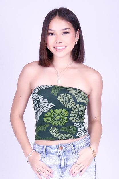 ISLAND OPIHI SHELLS CROP TUBE TOP