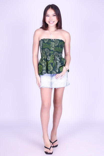 ISLAND OPIHI SHELLS BABYDOLL TUBE TOP