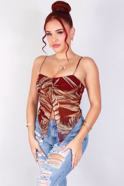 Jeans Warehouse Hawaii - SL PRINT - COMING THROUGH FLY AWAY TOP | By PAPERMOON/ B_ENVIED