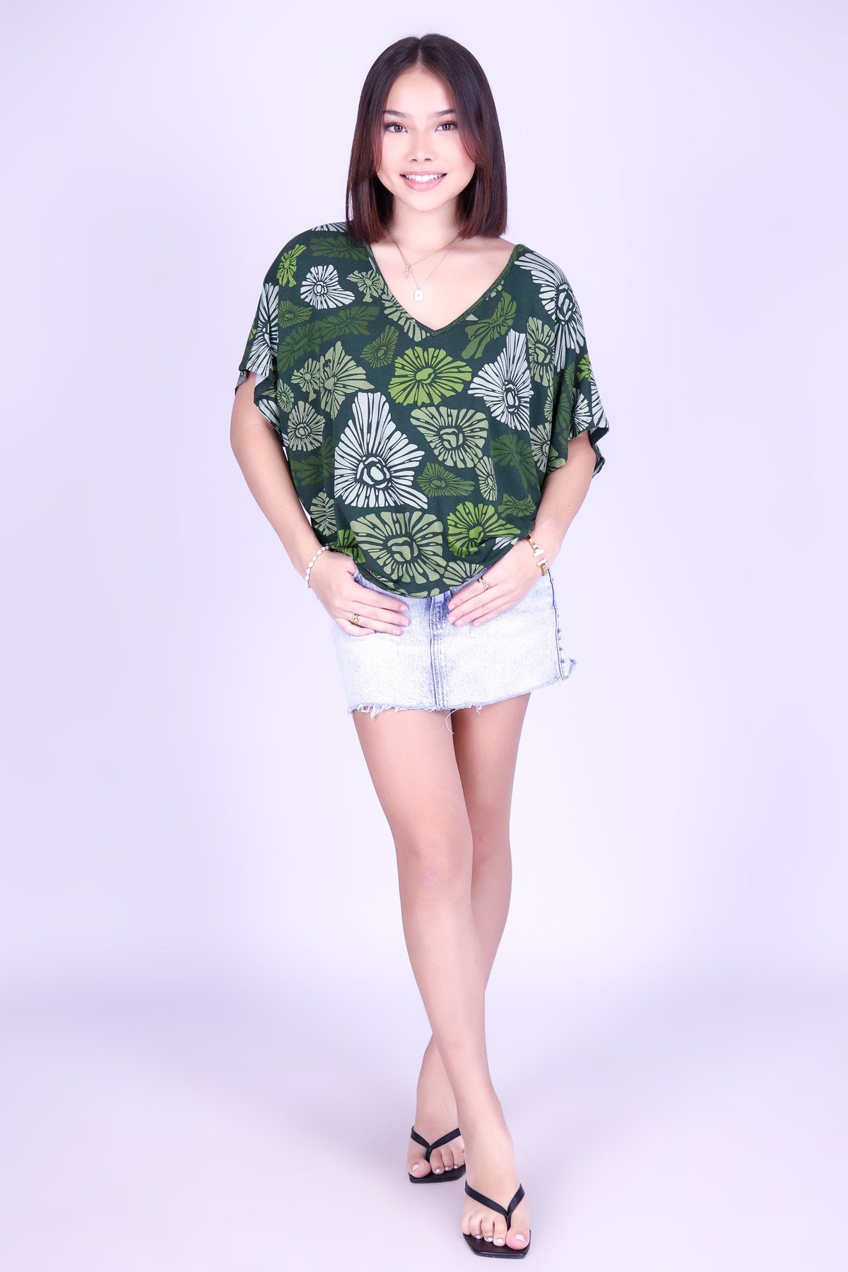 ISLAND OPIHI SHELLS DOLMAN TOP