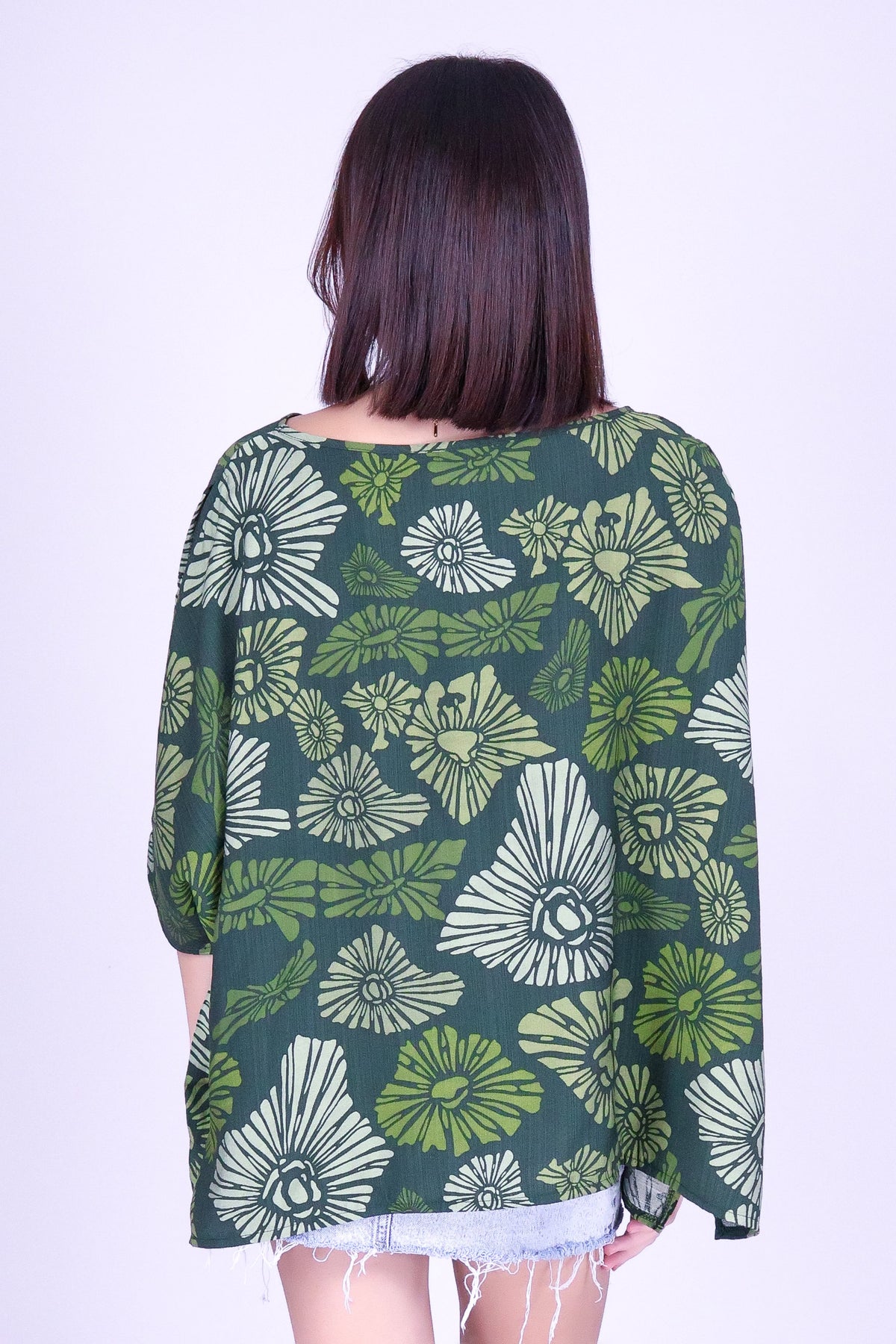 ISLAND OPIHI SHELLS COLD SHOULDER TOP