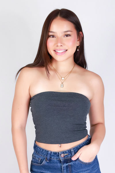 UNTIL FOREVER CROP TUBE TOP