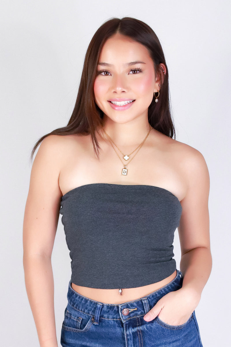 UNTIL FOREVER CROP TUBE TOP