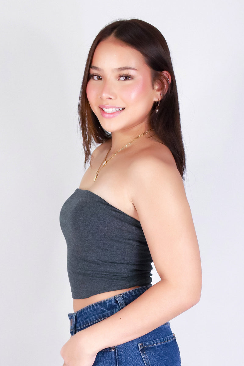 UNTIL FOREVER CROP TUBE TOP