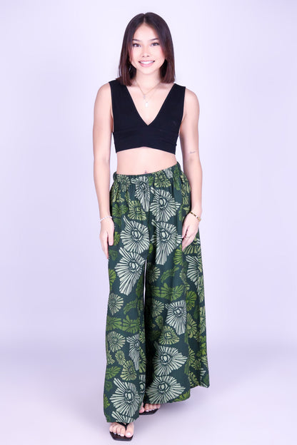 ISLAND OPIHI SHELLS PALAZZO PANTS