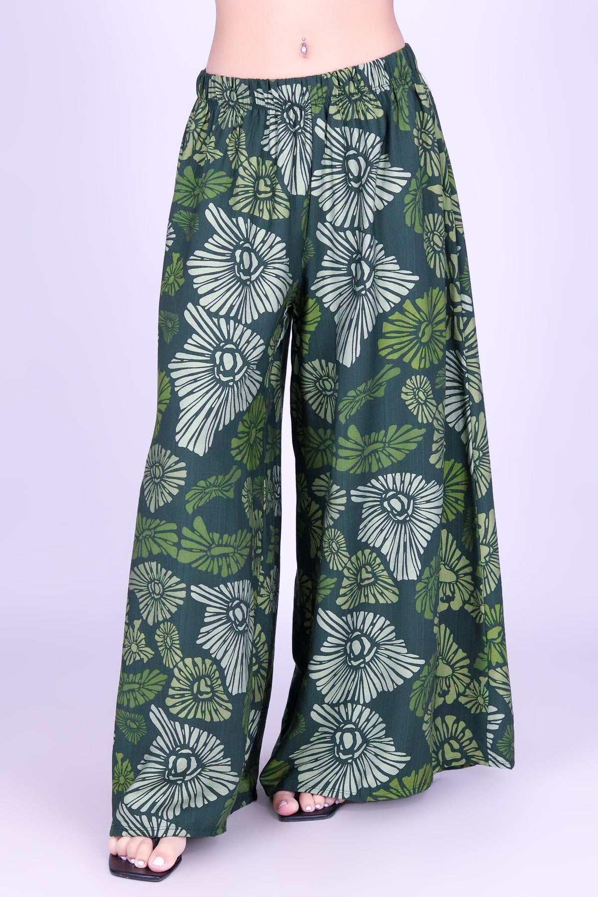 ISLAND OPIHI SHELLS PALAZZO PANTS