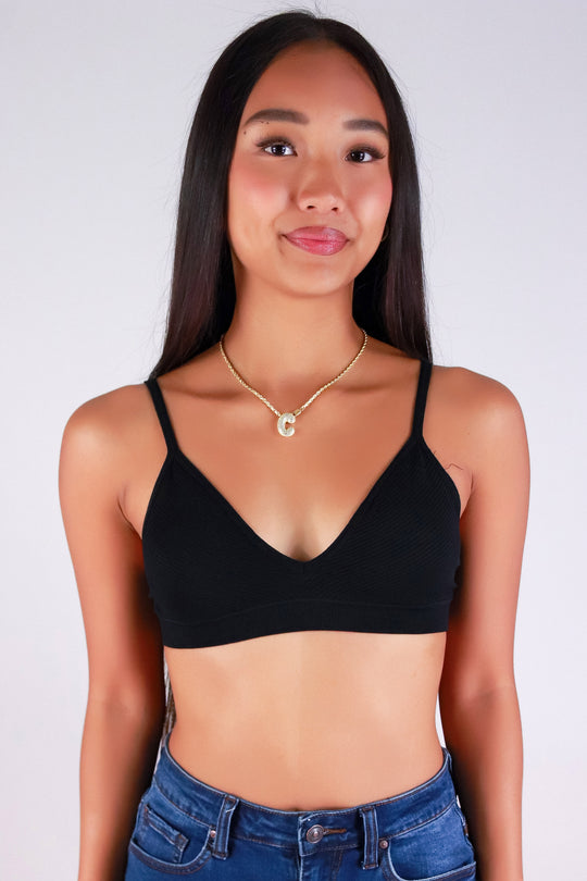 V-NECK BRALETTE