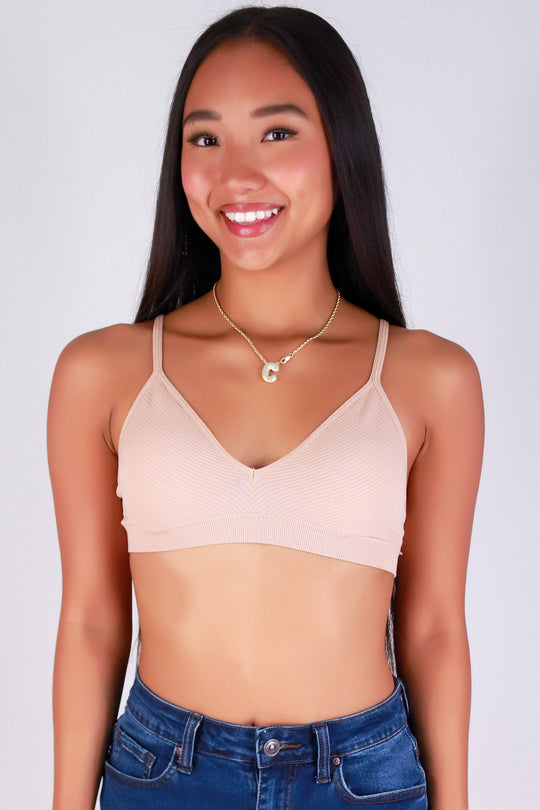 V-NECK BRALETTE