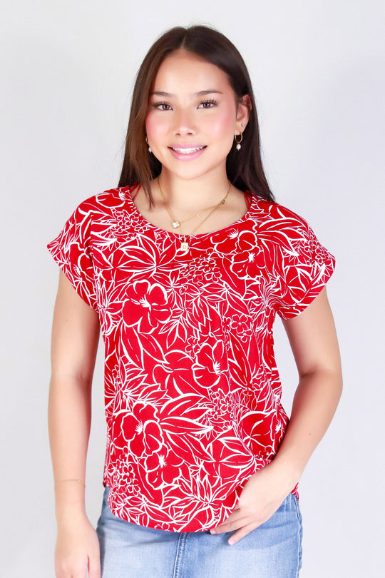 FLIRTY IN PARADISE BLOUSE