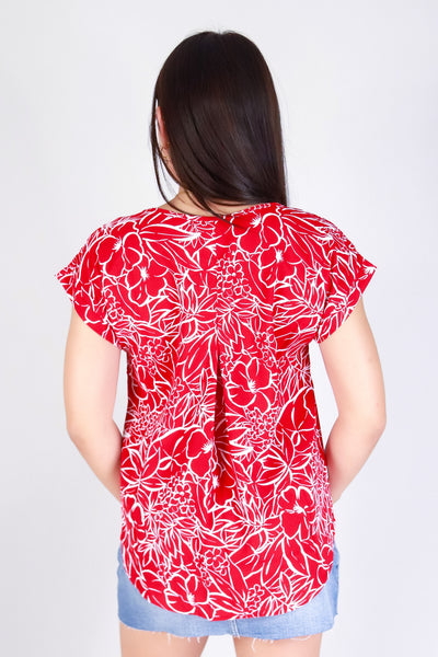 FLIRTY IN PARADISE BLOUSE