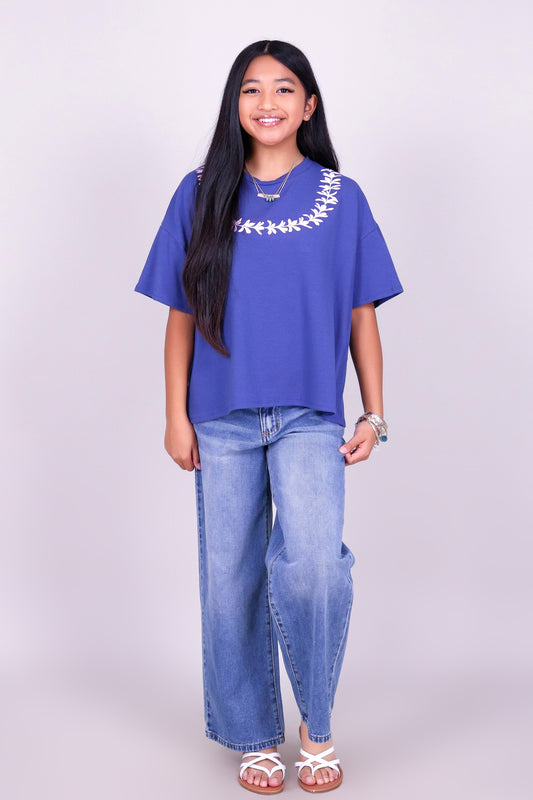 PLUMERIA LEI TEE | KIDS SIZE 2-16