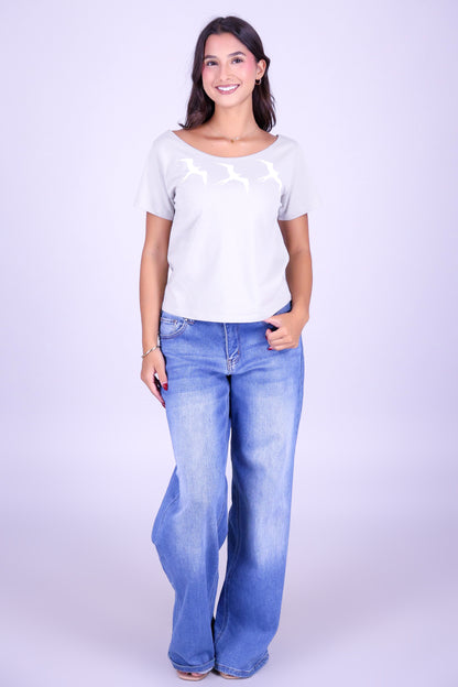 3 IWA OFF SHOULDER TEE
