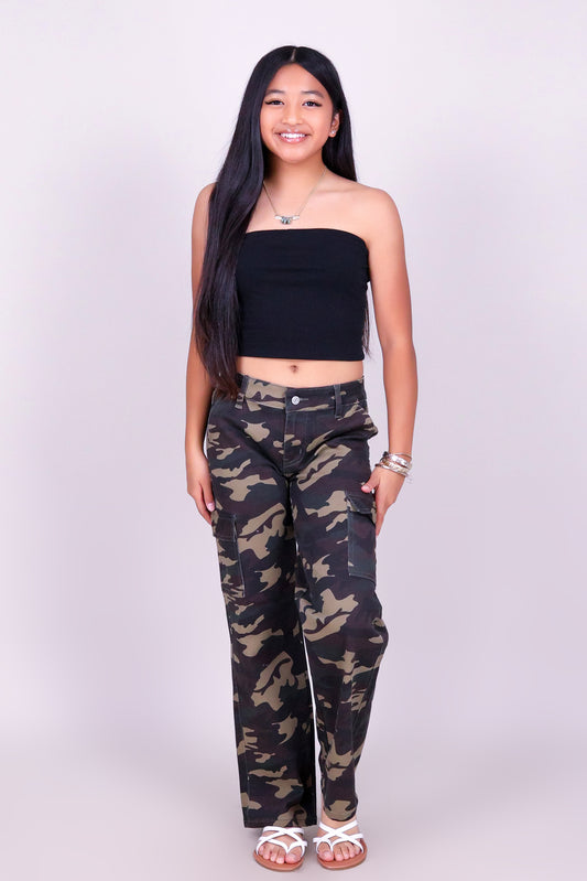 FIELD CAMO CARGO JEANS | KIDS SIZE 2-16