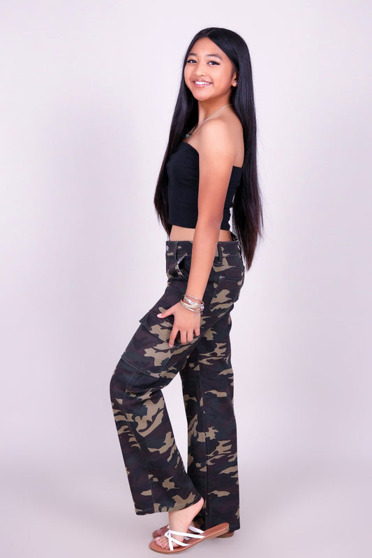 FIELD CAMO CARGO JEANS | KIDS SIZE 2-16