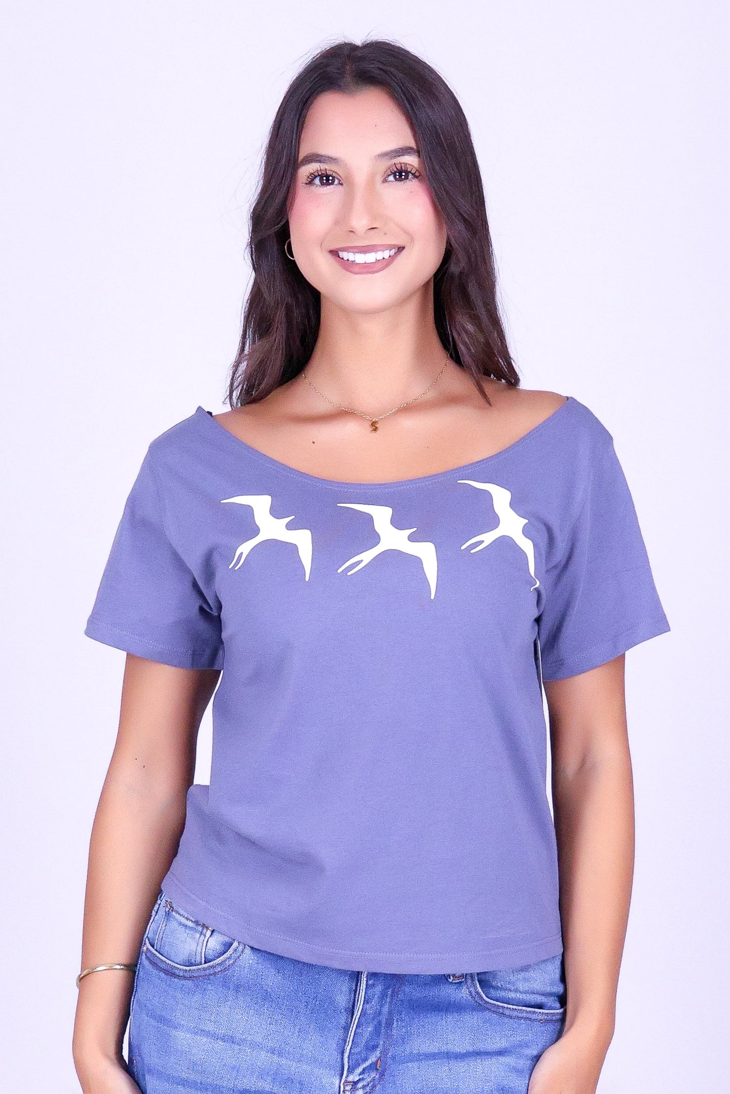 3 IWA OFF SHOULDER TEE