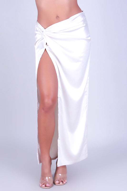 CRAVE ME SATIN SKIRT