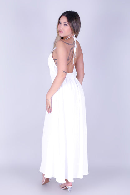 THE EVERLINE HALTER MAXI DRESS