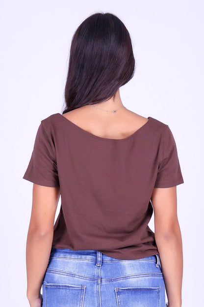 BLESSED OFF SHOULDER TEE