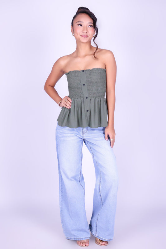 I'LL LET YOU KNOW BABYDOLL TUBE TOP