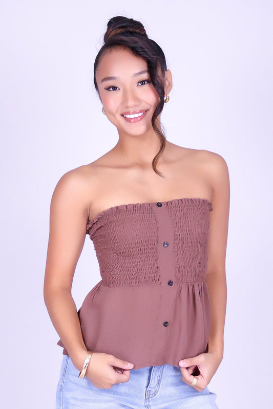 I'LL LET YOU KNOW BABYDOLL TUBE TOP