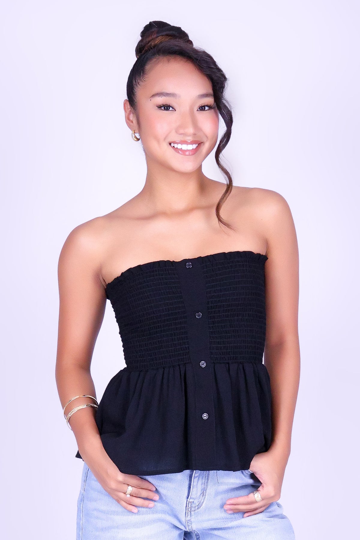 I'LL LET YOU KNOW BABYDOLL TUBE TOP
