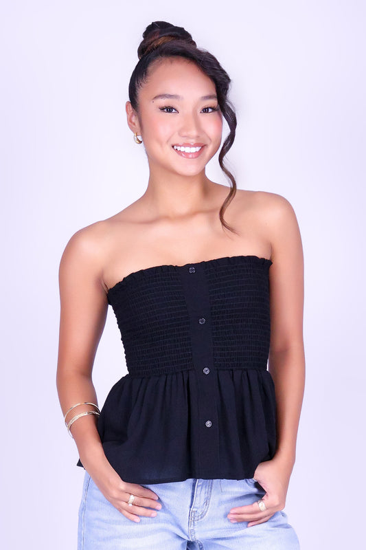 I'LL LET YOU KNOW BABYDOLL TUBE TOP