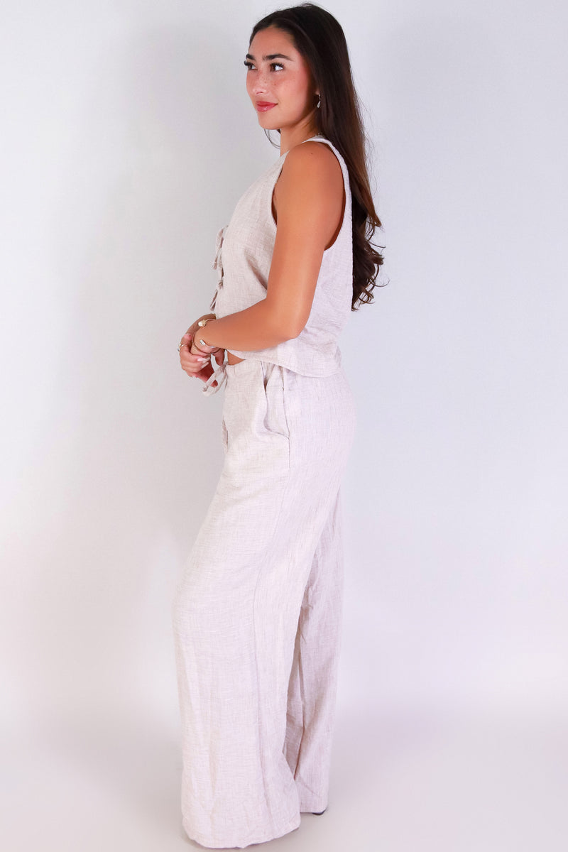 Jeans Warehouse Hawaii - MATCHING SEPARATES - COZY TIES TOP | By IKEDDI IMPORTS