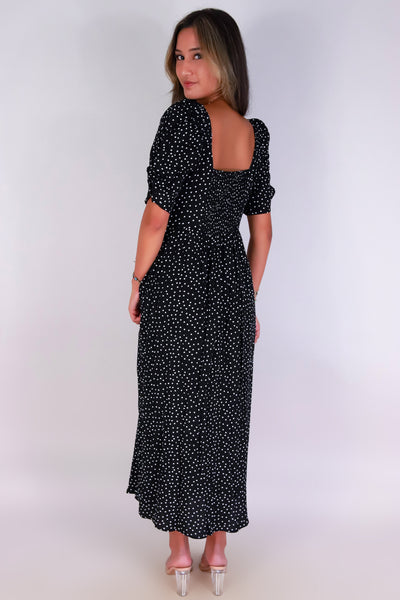 Jeans Warehouse Hawaii - SLEEVE SHORT PRINT DRESSES - SWEET SPOT MIDI DRESS | By BE COOL