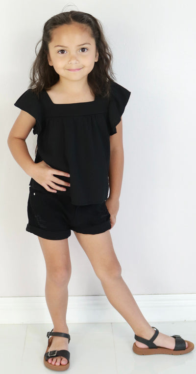 Jeans Warehouse Hawaii - S/L SOLID TOPS 4-6X - TAKE ME HOME TOP | KIDS SIZE 4-6X | By CUTIE PATOOTIE