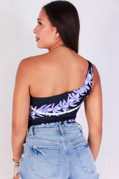 Jeans Warehouse Hawaii - SL PRINT - HONOHONO ONE SHOULDER TOP | By LUZ