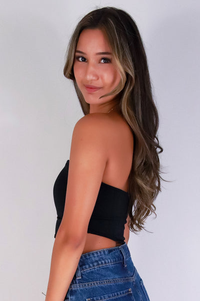 Jeans Warehouse Hawaii - SL CASUAL SOLID - BARE BLUSH TUBE TOP | By ZENANA (KC EXCLUSIVE,INC