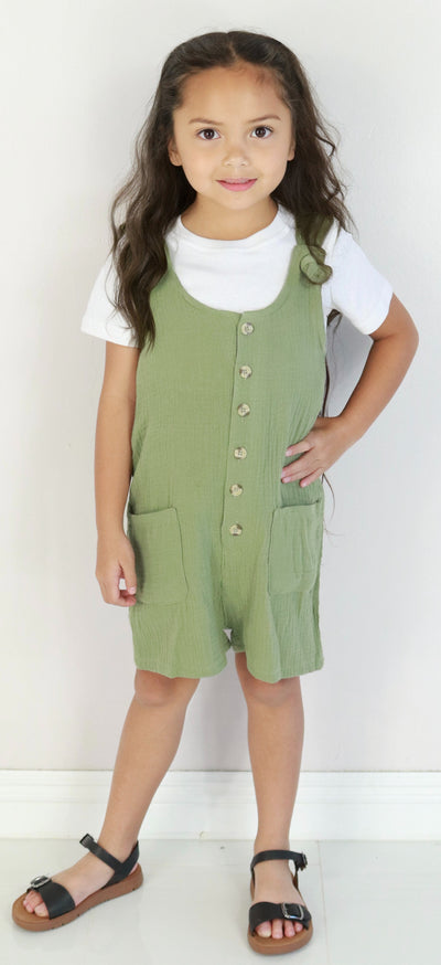 Jeans Warehouse Hawaii - DRESSES 4-6X - READY TO GO ROMPER | KIDS SIZE 4-6X | By LORENCY & CO