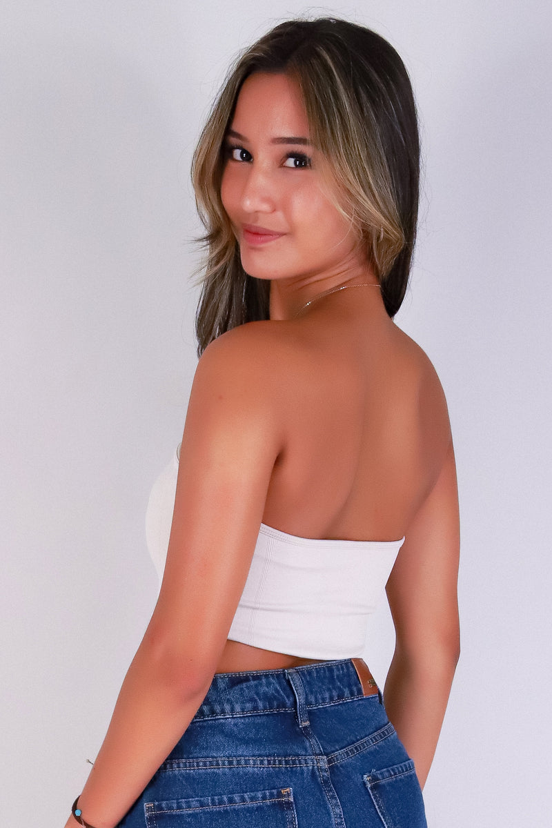 Jeans Warehouse Hawaii - SL CASUAL SOLID - BARE BLUSH TUBE TOP | By ZENANA (KC EXCLUSIVE,INC