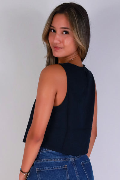 Jeans Warehouse Hawaii - TANK SOLID WOVEN CASUAL TOPS - BREEZE BABE TANK TOP | By MINE FASHION