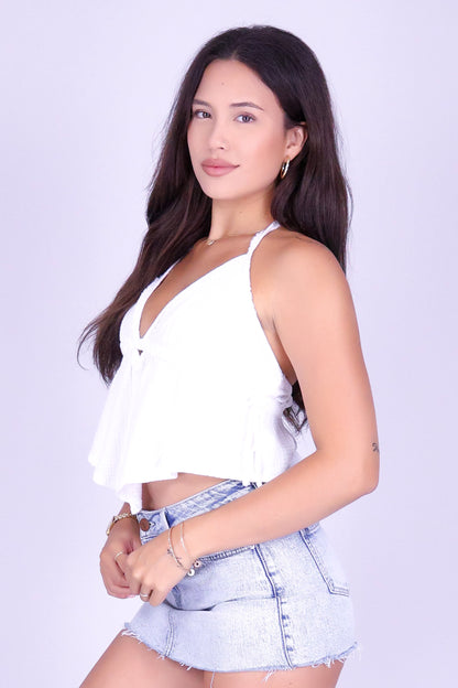 SUMMER HAZE HALTER TOP